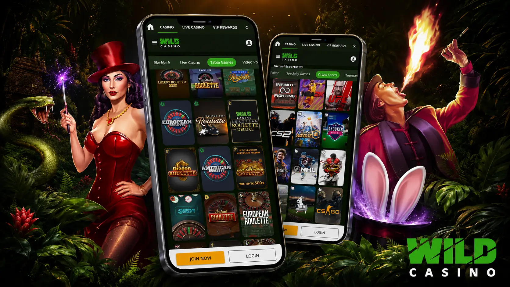 Join Wild Casino Live Games
